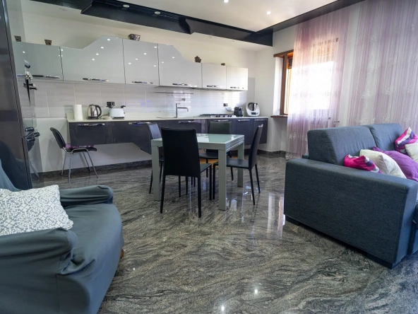 Villa Marcellina marble kitchen