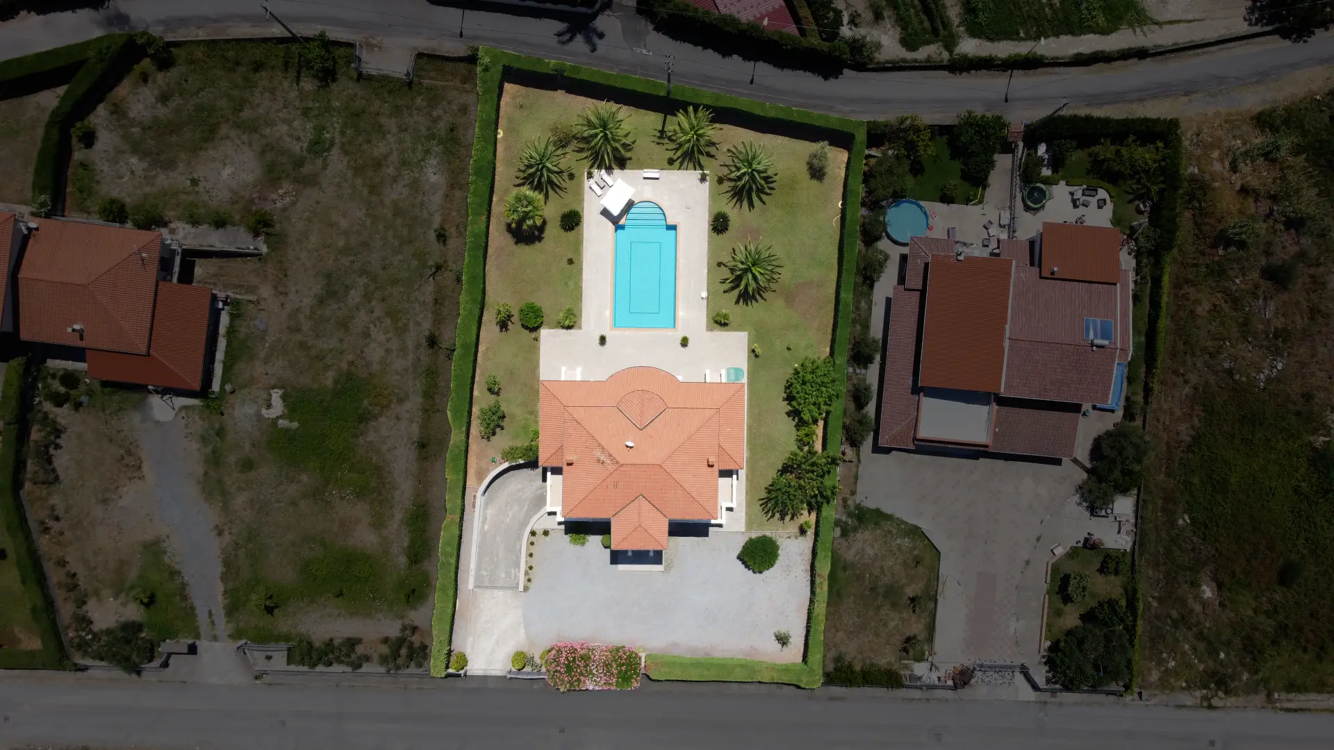 Villa Scalea Calabria aerial view