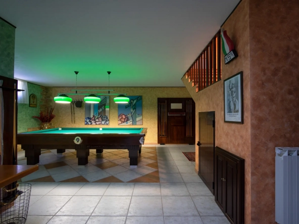 Tavern with antique billiards