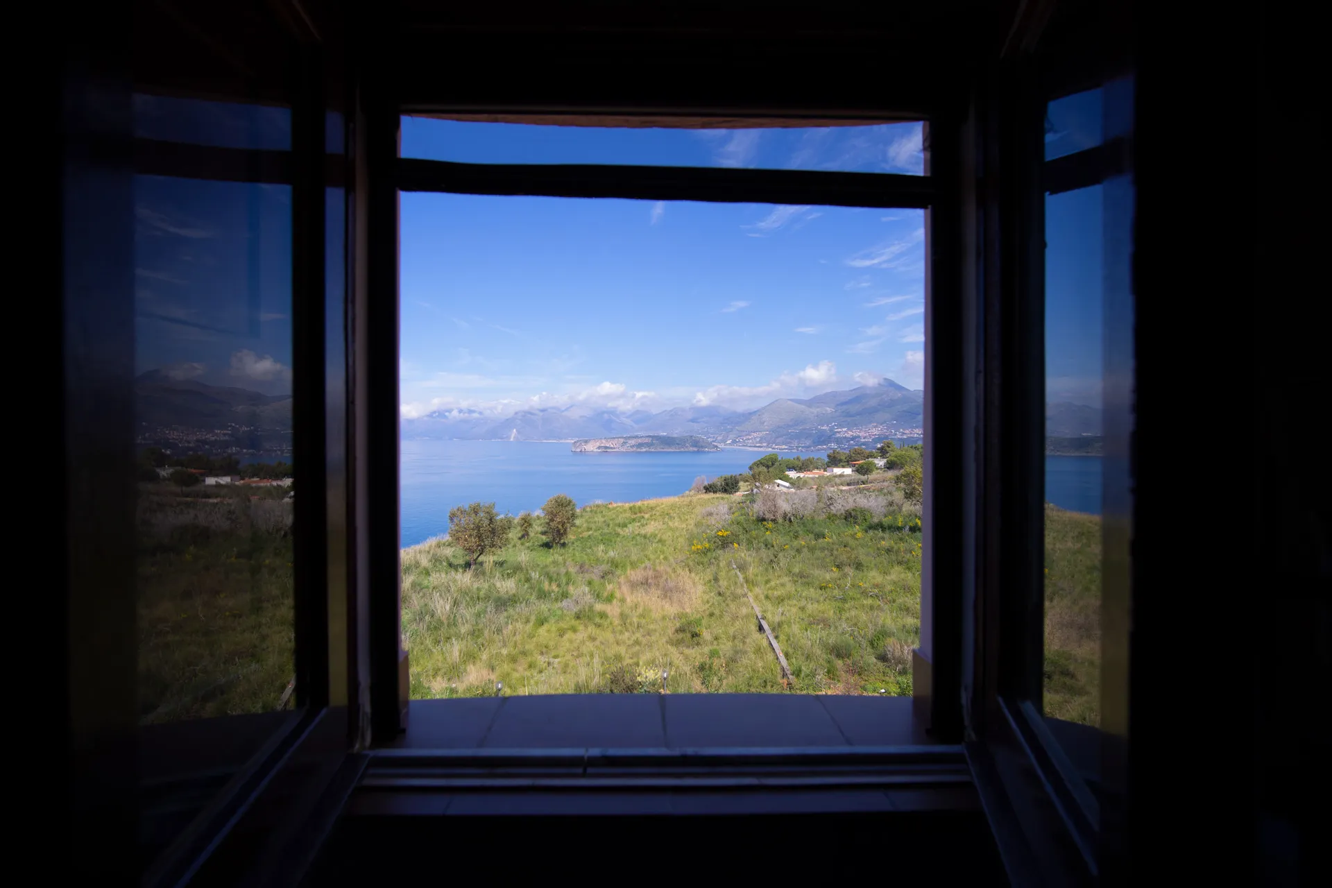 from the sea view window